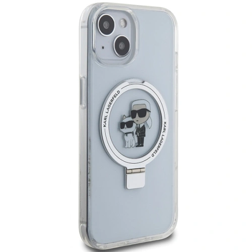 Kup Case Karl Lagerfeld KLHMP14SHMRSKCH Apple iPhone 14 / 15 Hardcase Ring Stand Karl&Choupettte MagSafe weiß/white - KLD1855 - {ean13} - Sklep Home Screen