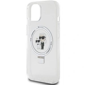 Kup Etui Karl Lagerfeld KLHMP14SHMRSKCH Apple iPhone 14 / 15 hardcase Ring Stand Karl&Choupettte MagSafe biały/white - KLD1855 - {ean13} - Sklep Home Screen