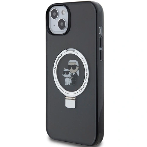 Kup Karl Lagerfeld Apple Carcasă KLHMP14SHMRSKCK iPhone 14 / 15 hardcase Ring Stand Karl&Choupettte MagSafe negru/negru - KLD1856 - {ean13} - Sklep Home Screen