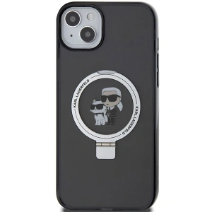 Kup Etui Karl Lagerfeld KLHMP14SHMRSKCK Apple iPhone 14 / 15 hardcase Ring Stand Karl&Choupettte MagSafe czarny/black - KLD1856 - {ean13} - Sklep Home Screen