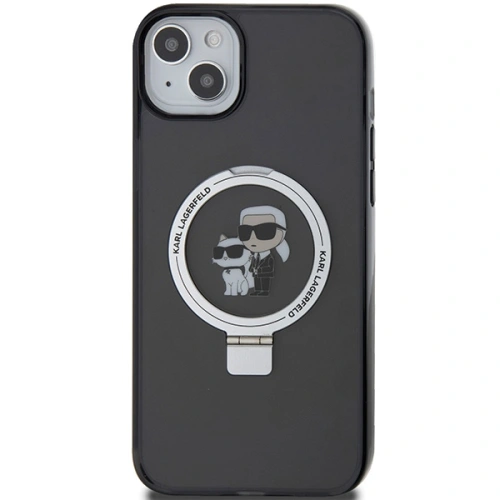 Kup Karl Lagerfeld Apple Carcasă KLHMP14SHMRSKCK iPhone 14 / 15 hardcase Ring Stand Karl&Choupettte MagSafe negru/negru - KLD1856 - {ean13} - Sklep Home Screen