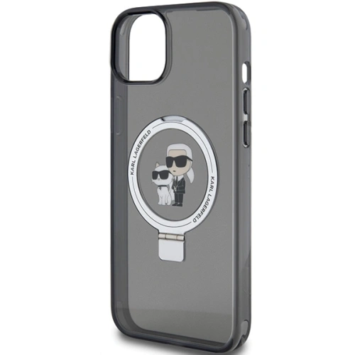 Kup Karl Lagerfeld Apple Carcasă KLHMP14SHMRSKCK iPhone 14 / 15 hardcase Ring Stand Karl&Choupettte MagSafe negru/negru - KLD1856 - {ean13} - Sklep Home Screen