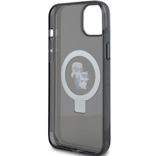 Kup Karl Lagerfeld Apple Carcasă KLHMP14SHMRSKCK iPhone 14 / 15 hardcase Ring Stand Karl&Choupettte MagSafe negru/negru - KLD1856 - {ean13} - Sklep Home Screen