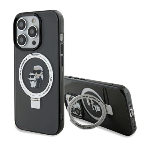 Kup Etui Karl Lagerfeld KLHMP14XHMRSKCK Apple iPhone 14 Pro Max hardcase Ring Stand Karl&Choupettte MagSafe czarny/black - KLD1858 - {ean13} - Sklep Home Screen