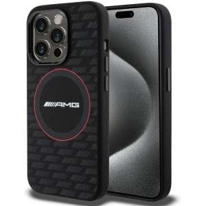 Buy AMG AMHMP15X23SMRK Apple iPhone 15 Pro Max hardcase Silicone Carbon Pattern MagSafe black - MRS93 - {ean13} - Home Screen Store Europe