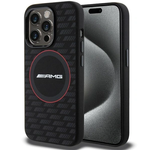 Kup Case AMG AMHMP15X23SMRK Apple iPhone 15 Pro Max Hardcase Silikon Carbon Muster MagSafe schwarz/black - MRS93 - {ean13} - Sklep Home Screen