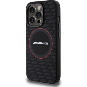 Buy AMG AMHMP15X23SMRK Apple iPhone 15 Pro Max hardcase Silicone Carbon Pattern MagSafe black - MRS93 - {ean13} - Home Screen Store Europe