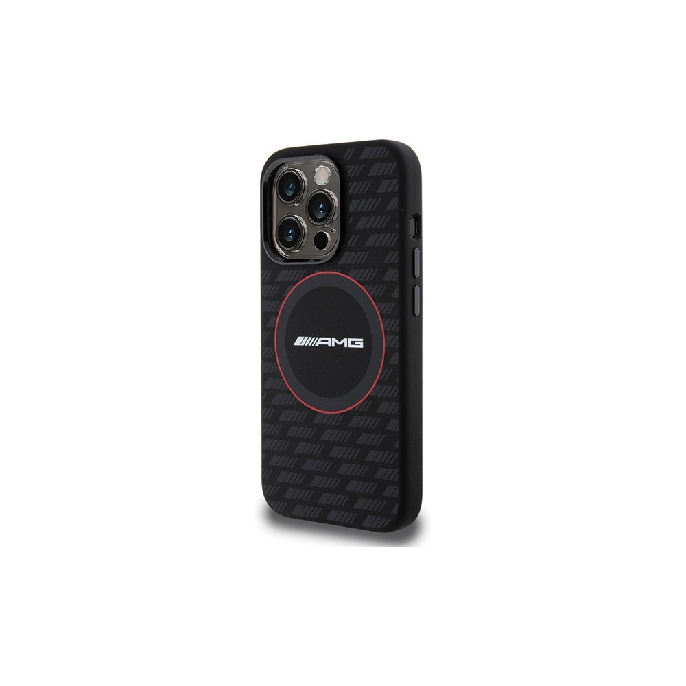 Etui AMG AMHMP15X23SMRK Apple iPhone 15 Pro Max hardcase Silicone Carbon Pattern MagSafe czarny/black