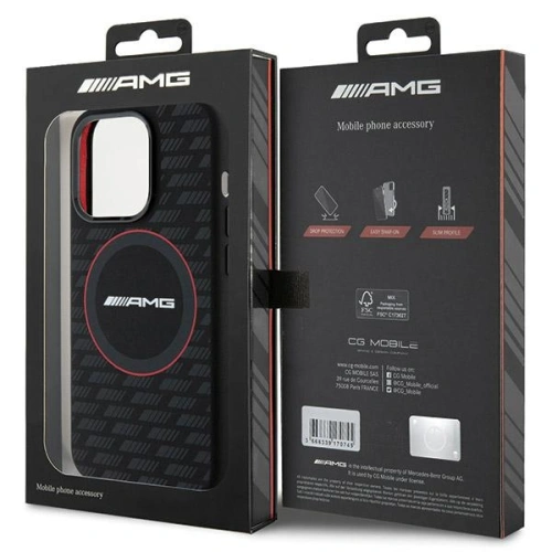 Kup Case AMG AMHMP15X23SMRK Apple iPhone 15 Pro Max Hardcase Silikon Carbon Muster MagSafe schwarz/black - MRS93 - {ean13} - Sklep Home Screen