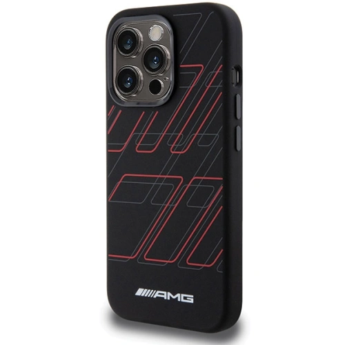 Buy AMG AMHMP15X23SSPK Apple iPhone 15 Pro Max hardcase Silicone Large Rhombuses Pattern MagSafe black - MRS94 - {ean13} - Home Screen Store Europe