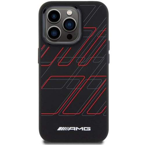 Kup Etui AMG AMHMP15X23SSPK Apple iPhone 15 Pro Max kemény tok Szilikon Nagy Rombusz Minta MagSafe fekete/black - MRS94 - {ean13} - Sklep Home Screen