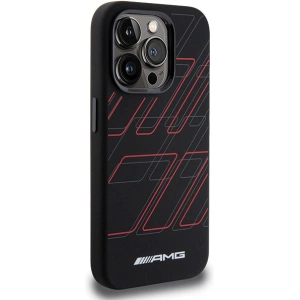 Buy AMG AMHMP15X23SSPK Apple iPhone 15 Pro Max hardcase Silicone Large Rhombuses Pattern MagSafe black - MRS94 - {ean13} - Home Screen Store Europe