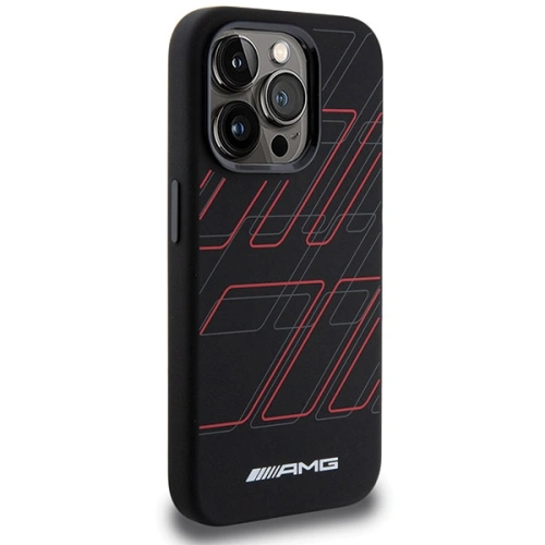 Buy AMG AMHMP15X23SSPK Apple iPhone 15 Pro Max hardcase Silicone Large Rhombuses Pattern MagSafe black - MRS94 - {ean13} - Home Screen Store Europe