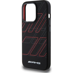 Buy AMG AMHMP15X23SSPK Apple iPhone 15 Pro Max hardcase Silicone Large Rhombuses Pattern MagSafe black - MRS94 - {ean13} - Home Screen Store Europe