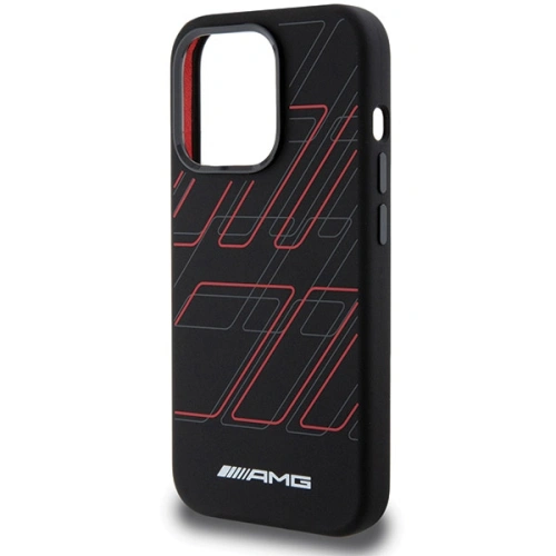 Buy AMG AMHMP15X23SSPK Apple iPhone 15 Pro Max hardcase Silicone Large Rhombuses Pattern MagSafe black - MRS94 - {ean13} - Home Screen Store Europe