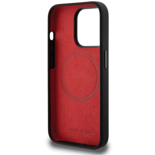 Kup Apple Caz AMG AMHMP15X23SSPK iPhone 15 Pro Max hardcase Silicone Large Rhombuses Pattern MagSafe negru / negru - MRS94 - {ean13} - Sklep Home Screen