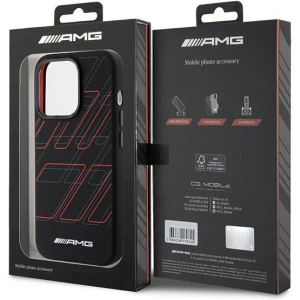 Kup Etui AMG AMHMP15X23SSPK Apple iPhone 15 Pro Max hardcase Silicone Large Rhombuses Pattern MagSafe czarny/black - MRS94 - {ean13} - Sklep Home Screen