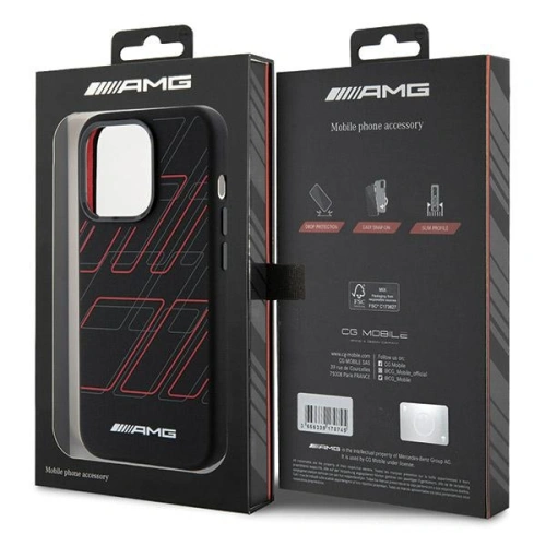 Kup Etui AMG AMHMP15X23SSPK Apple iPhone 15 Pro Max kemény tok Szilikon Nagy Rombusz Minta MagSafe fekete/black - MRS94 - {ean13} - Sklep Home Screen