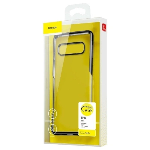 Kup Przezroczyste etui Baseus Shining Case do Samsung Galaxy S10 Plus (czarne) - BSU551BLK - {ean13} - Sklep Home Screen