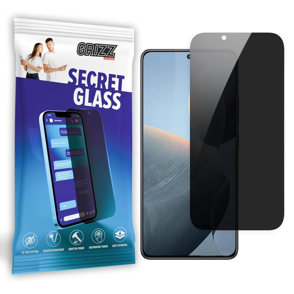 Matowe szkło prywatyzujące GrizzGlass SecretGlass do Xiaomi Redmi K70