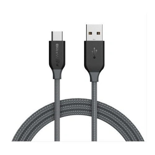 Kup Kabel USB 2.0 typu C AmpCore Kevlar BlitzWolf BW-TC5 1m, czarny - BLZ091BLK - {ean13} - Sklep Home Screen