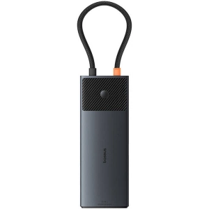 Kup Adapter 10w1 Baseus Hub USB-C / 2xHDMI, 3xUSB-A, USB-C, RJ45, SD/TF, PD (schwarz) - BSU4794 - {ean13} - Sklep Home Screen