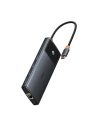 Kup Adapter 10w1 Baseus Hub USB-C / 2xHDMI, 3xUSB-A, USB-C, RJ45, SD/TF, PD (schwarz) - BSU4794 - {ean13} - Sklep Home Screen