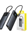 Kup Adapter 10w1 Baseus Hub USB-C / 2xHDMI, 3xUSB-A, USB-C, RJ45, SD/TF, PD (schwarz) - BSU4794 - {ean13} - Sklep Home Screen