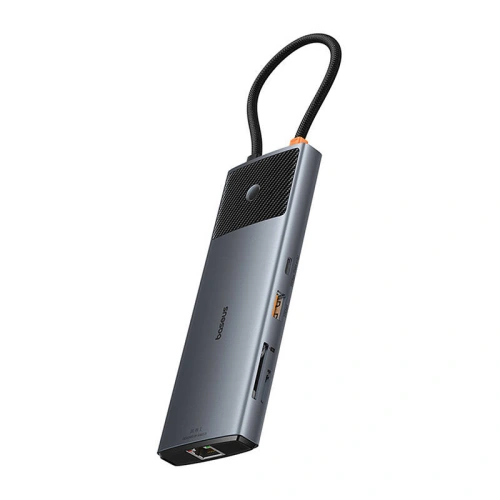 Kup Adapter 10w1 Baseus Hub USB-C / 2xHDMI, 3xUSB-A, USB-C, RJ45, SD/TF, PD (grau) - BSU4795 - {ean13} - Sklep Home Screen
