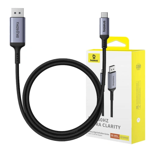 Kup Adaptér Baseus USB-C / DisplayPort 1,5m (černý) - BSU4796 - {ean13} - Sklep Home Screen