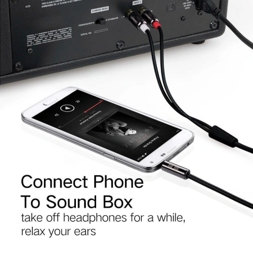 Kup Cablu Jack 3,5mm la 2RCA (Cinch) UGREEN 2m - UGR091 - {ean13} - Sklep Home Screen