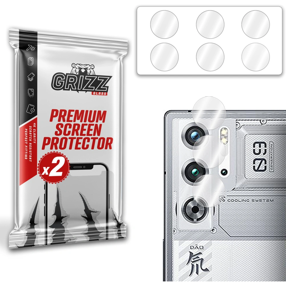 Szkło na aparat GrizzGlass HybridGlass Camera do ZTE Nubia Red Magic 9 Pro Plus