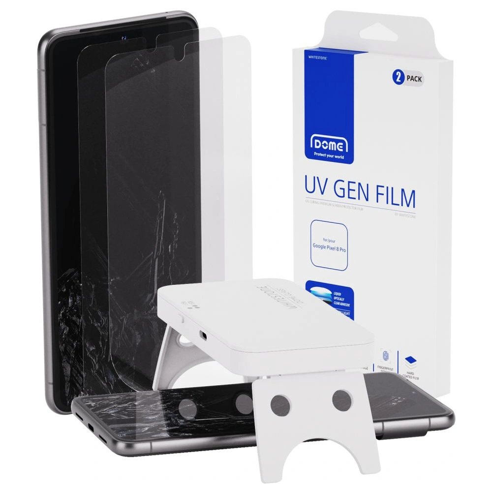 Folia ochronna Whitestone Dome UV Gen Film Google Pixel 8 Pro Clear [2 PACK]