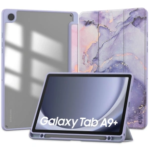 Kup Tech-Protect Samsung Husă SmartCase Pen Hybrid Galaxy Tab A9+ Plus 11.0 X210 / X215 / X216 Violet Marble - THP2482 - {ean13} - Sklep Home Screen