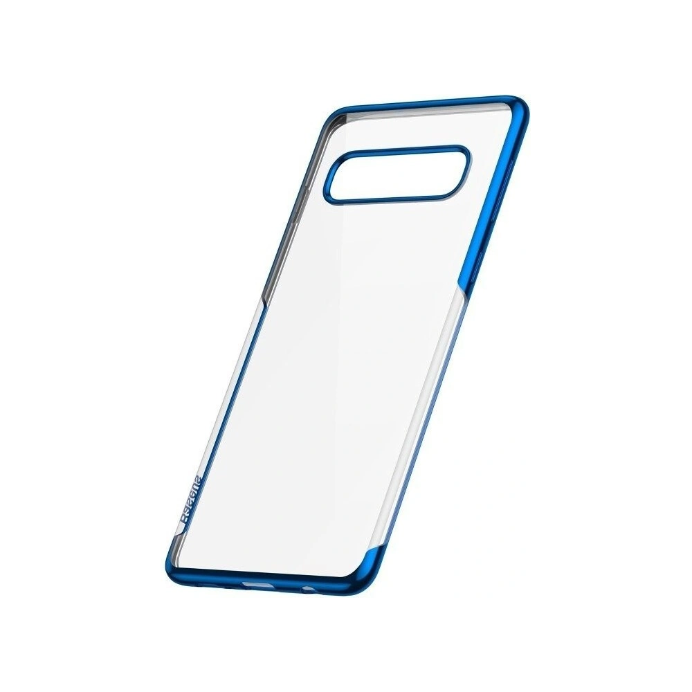Przezroczyste etui Baseus Shining Case do Samsung Galaxy S10 Plus (niebieskie)