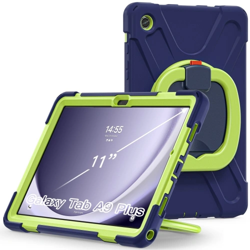 Kup Tech-Protect Samsung Husă X-Armor Galaxy Tab A9+ Plus 11.0 X210 / X215 / X216 Navy Lime - THP2486 - {ean13} - Sklep Home Screen