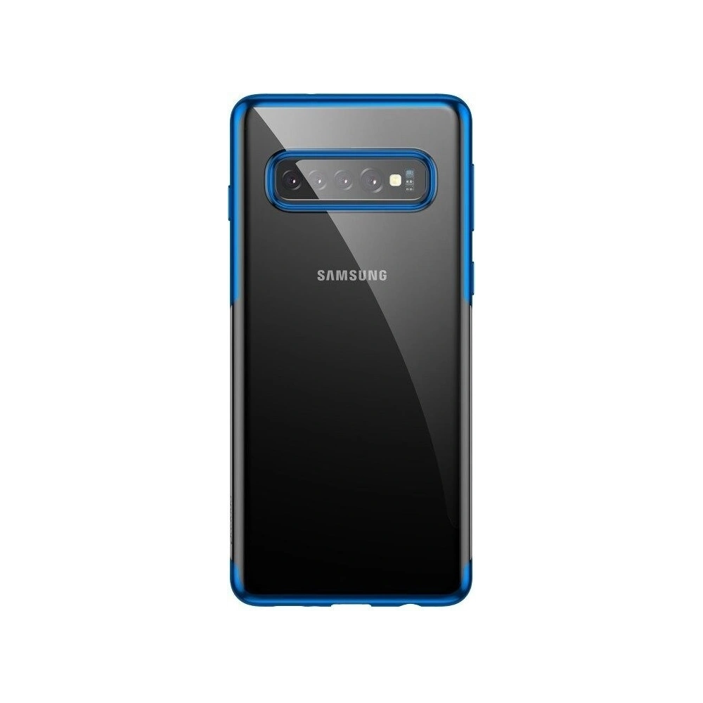 Przezroczyste etui Baseus Shining Case do Samsung Galaxy S10 Plus (niebieskie)