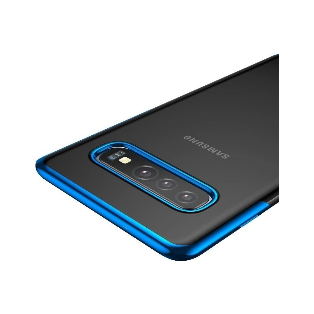 Przezroczyste etui Baseus Shining Case do Samsung Galaxy S10 Plus (niebieskie)