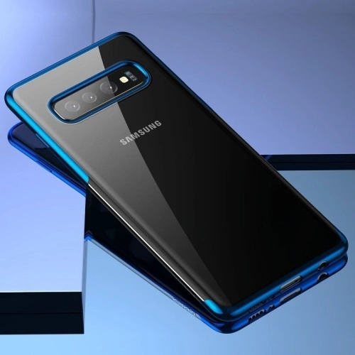 Kup Etui transparent Baseus Shining Case pentru Samsung Galaxy S10 Plus (albastru) - BSU552BLU - {ean13} - Sklep Home Screen