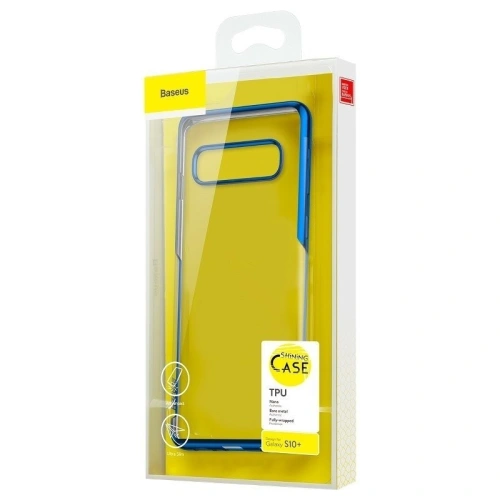 Kup Etui transparent Baseus Shining Case pentru Samsung Galaxy S10 Plus (albastru) - BSU552BLU - {ean13} - Sklep Home Screen