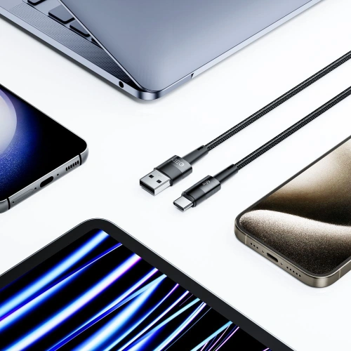 Kup Kábel Tech-Protect Ultraboost USB-A / USB-C 66W, 6A, 50cm Szürke - THP2496 - {ean13} - Sklep Home Screen