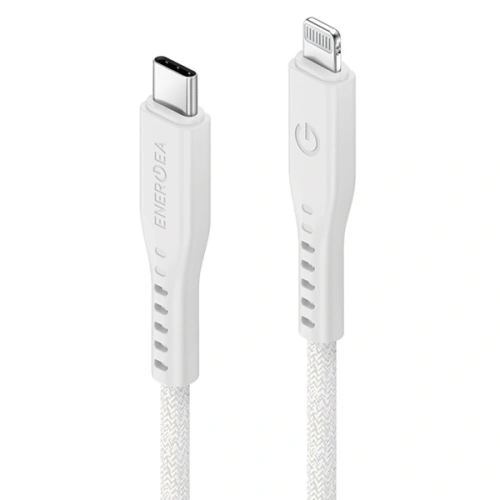 Kup Kabel ENERGEA Flow C94 USB-C / Lightning MFI, 60W, 3A, PD, Fast Charge, 1.5m bílý/white - ENG118 - {ean13} - Sklep Home Screen
