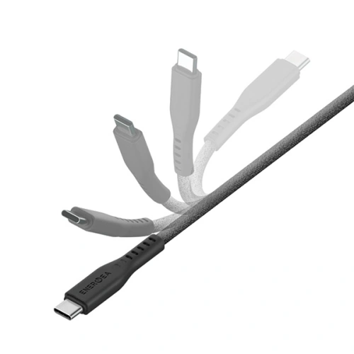 Kup Kabel ENERGEA Flow C94 USB-C / Lightning MFI, 60W, 3A, PD, Fast Charge, 1.5m czarny/black - ENG119 - {ean13} - Sklep Home Screen
