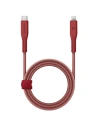 Kabel ENERGEA Flow C94 USB-C / Lightning MFI, 60W, 3A, PD, Schnellladung, 1.5m rot/red