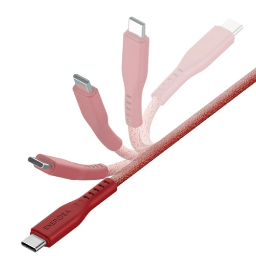 Buy ENERGEA Flow C94 cable USB-C / Lightning MFI, 60W, 3A, PD, Fast Charge, 1.5m red - ENG120 - {ean13} - Home Screen Store Europe