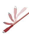 Kup Kabel ENERGEA Flow C94 USB-C / Lightning MFI, 60W, 3A, PD, Fast Charge, 1.5m czerwony/red - ENG120 - {ean13} - Sklep Home Screen