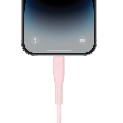 Kup Kabel ENERGEA Flow C94 USB-C / Lightning MFI, 60W, 3A, PD, Fast Charge, 1.5m różowy/pink - ENG123 - {ean13} - Sklep Home Screen