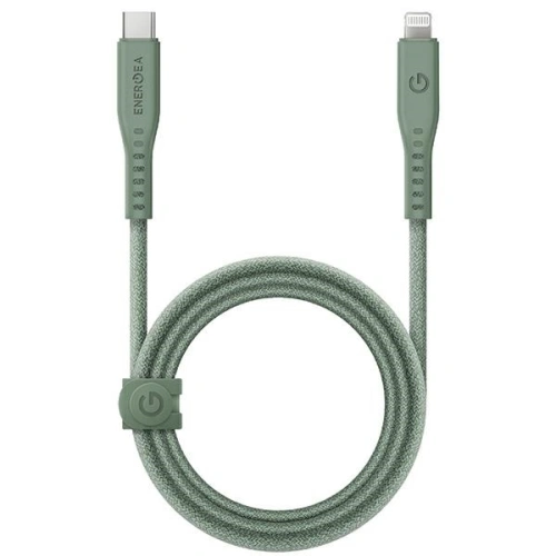 Kup Kabel ENERGEA Flow C94 USB-C / Lightning MFI, 60W, 3A, PD, Rychlé nabíjení, 1.5m zelený/green - ENG124 - {ean13} - Sklep Home Screen