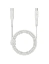 1.5m ENERGEA Flow USB-C / USB-C 240W, 5A, PD, cablu de încărcare rapidă, alb/alb