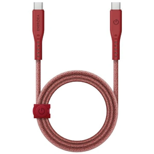 Kup Kábel ENERGEA Flow USB-C / USB-C 240W, 5A, PD, Gyors Töltés, 1.5m piros/red - ENG127 - {ean13} - Sklep Home Screen